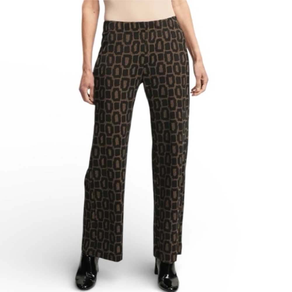 Alembika Dynamite Days Pants Architectural Knit Coffee and Black NWT